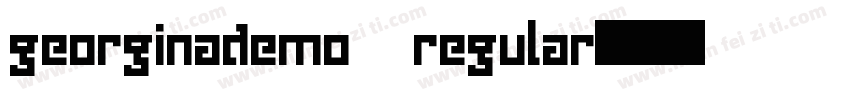 georginademo regular字体转换